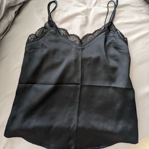 Satin lace tank top Abercrombie and Fitch